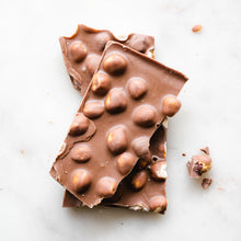 Load image into Gallery viewer, stacked milk chocolate and hazelnut bark
