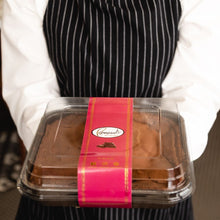 Load image into Gallery viewer, Large 20 oz ultra fudge chocolate brownie in box
